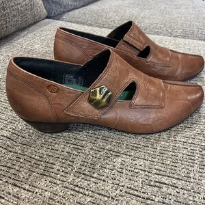 Brown Leather Women's maryjane  Shoes